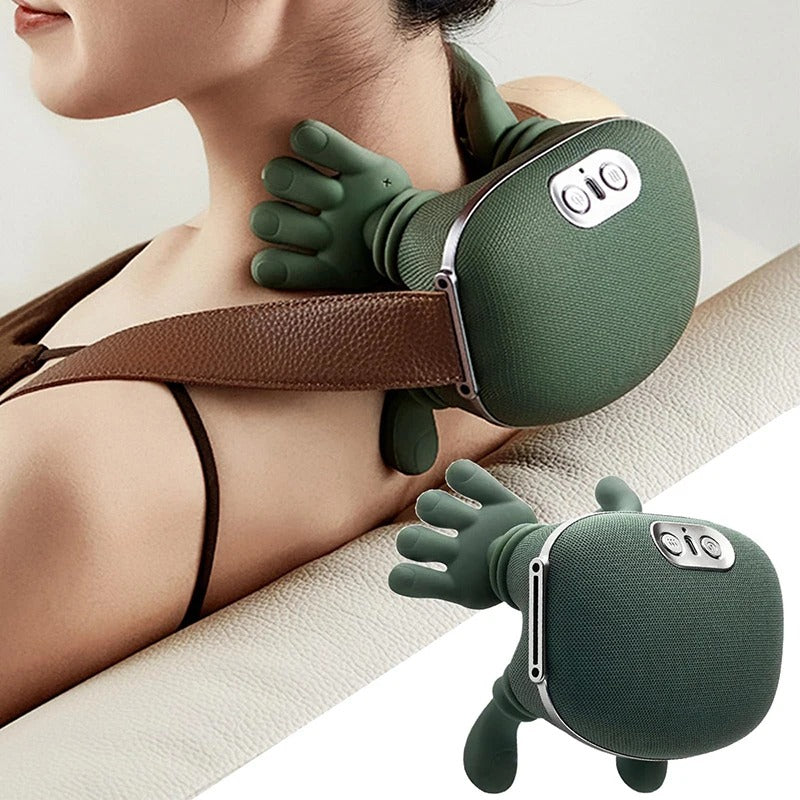 Nyakmasszírozó Váll- és Nyaktámasz — 3 Fokozatú Gyúró Masszázs